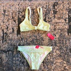 Green Target bikini